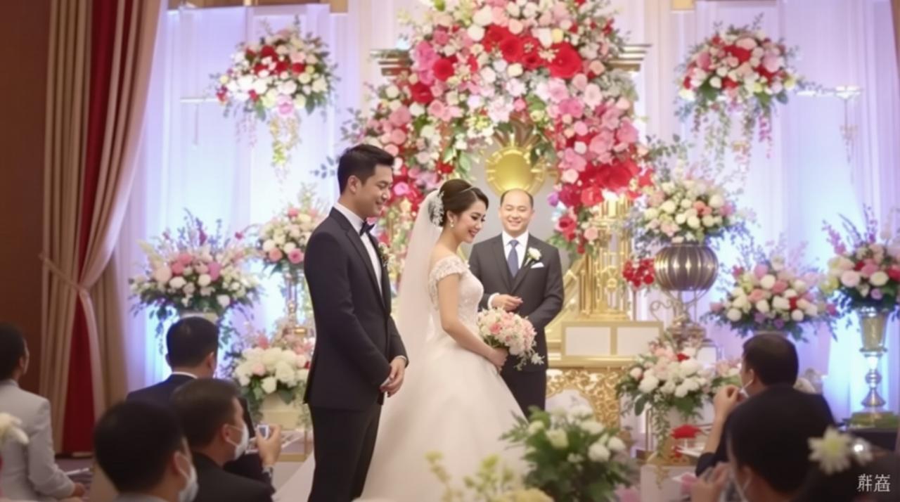 知名女演员与神秘富二代秘密领证！婚礼现场照片首次曝光